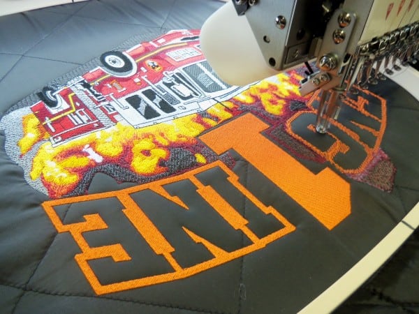 Fire Engine 1 Embroidery